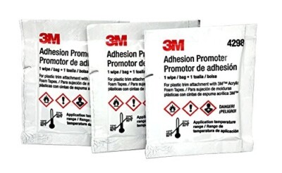 3M Scotch 4298 Adhesion Promoter, 2.5cc sponge applicator- 3 pack