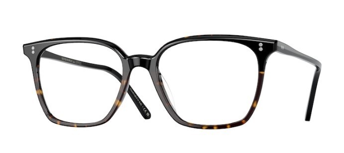 Pre-owned Oliver Peoples 0ov5488u Rasey 1722 Black/362 Gradient Square Unisex Eyeglasses In Clear