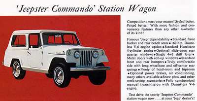 1967 Jeep Jeepster Commando Station Wagon - Promotional Advertising Poster