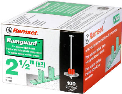 Ramset; 100 Pack; .300inx 2-1/2inRamguard Drive Pin With Washer.