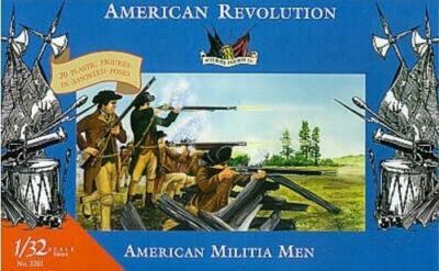 American Revolution Militia Men Accurate Imex 1/32 54mm Plastic Soldiers 3201