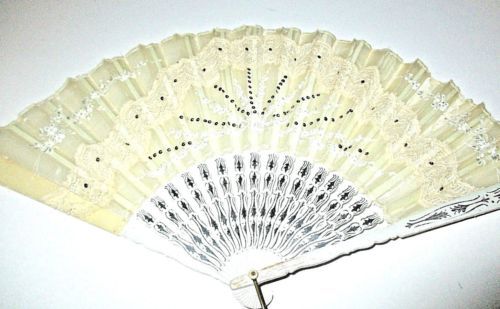 Флисовые винтажные ручные вентиляторы Art Deco