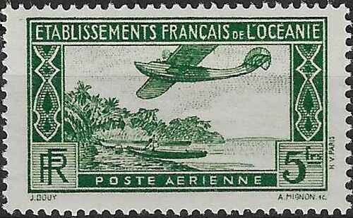 Timbre Avions OcÃ©Anie (PolynÃ©Sie) Pa1 * - 77672fk