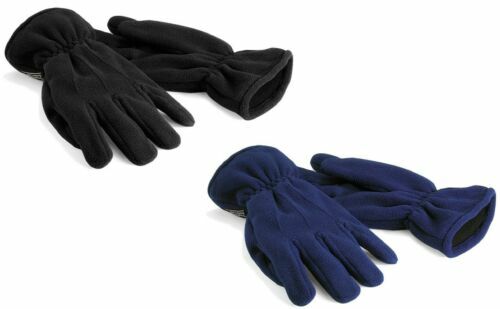Gants Touch Capacitifs Beechfield - Noir/Gris/Bleu Marine, Taille Adulte Unisexe, Neufs