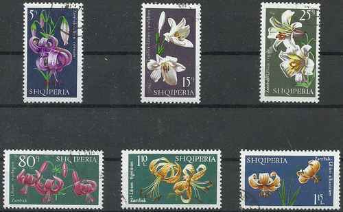 Timbres Flore Albanie 1224/9 O (71969)