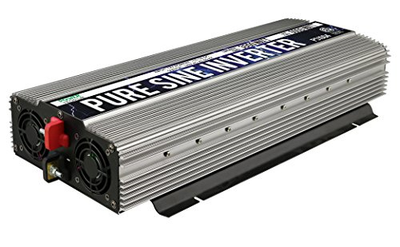 Power TechON 3000W Pure Sine Wave Power Inverter 12V DC to 120V AC with 3 AC + 1