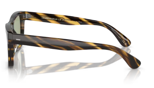 Pre-owned Oliver Peoples Ov5393sf Oliver Sun-f 100352 Cocobolo/green Wash Men's Sunglasses