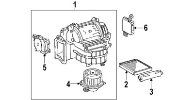TOYOTA 87139YZZ20 GENUINE OEM FILTER Part Identified as #2