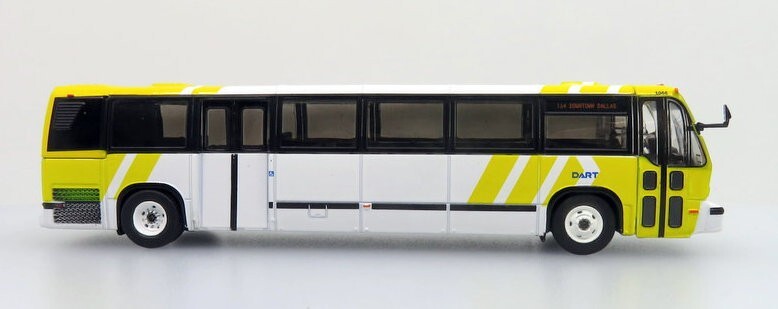 Iconic Replicas 1:87 1999 TMC RTS Transit Bus: DART Dallas