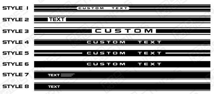 Ford Mustang Side Rocker Panel Stripes Decals 2005 2006 2007 2008 2009 Pro Motor