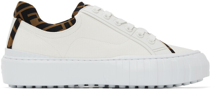 スニーカー FENDI Women Sneakers 8E8571 AOMNF1PYS WHITE Fendi Match Leather Grey | Fendi