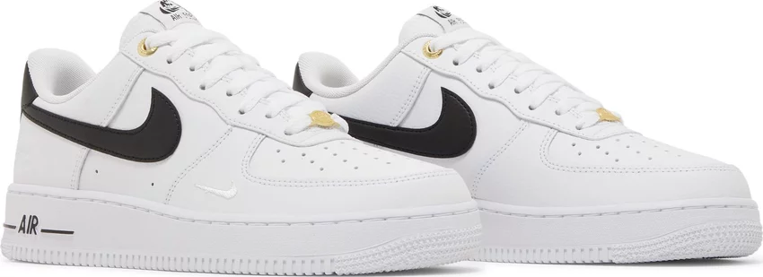 

Nike Air Force 1 07 LV8 Low Metallic Swoosh Pack White Gold DQ7658-100 Мужские 7, Белый, Nike Air Force 1