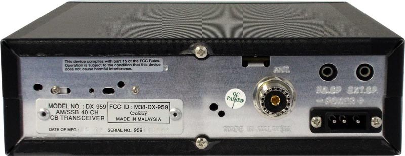 Galaxy DX-959 Mobile CB Radio, AM, SSB Green/Red LED Indicator for RX/TX **NEW**