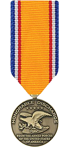 Honorable Discharge Commemorative Medal Miniature