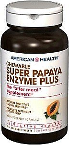 American Health Products Super Papaya Enzyme Plus 90 жевательных таблеток