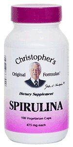 Оригинальные формулы спирулины Christophers, 100 % растительный экстракт