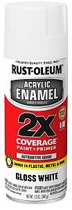 Rust-Oleum 271919 Automotive Spray Paint, Oil Base, Gloss, White, 12 oz Can