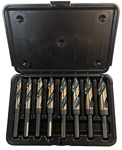 Knkut 8Kk12Sp 8 Piece Step Point 1/2'' Reduced Shank Drill Bit