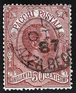 Timbres d'Italie oblitérés