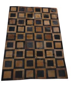 Rústico/primitivo alfombras de piel de oveja de piel, cuero y