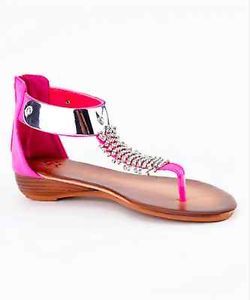 Sandalias y chanclas de cuña de gladiador para mujer