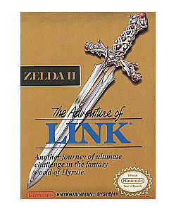 NES Zelda II The Adventure Of Link Authentic Gold Cartridge