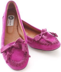 Women's Solid Suede Flats and Oxfords