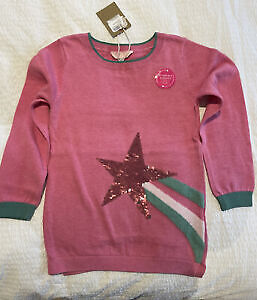 Свитер цвета интарсии Joules Miranda Blossom Shooting Star, розовый, 11-12 лет