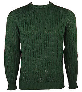 Bill Blass Chunky Knit Pullover Sweater Men XL Blue Hand