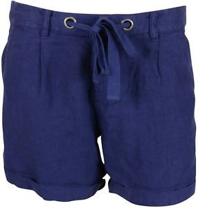 Pantalones cortos para mujer Mezcla de lino