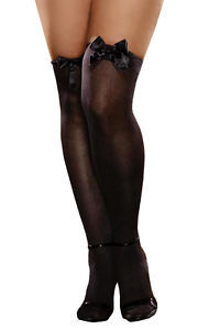 Satin Stockings & Thigh-Highs for Women