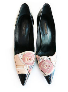 LOUIS VUITTON Pumps 36.5 BRW 0050 GI Patent Pumps Ribbon | eBay