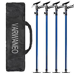 Varwaneo 3rd Hand Telescopic Support Poles, Supports Up To 154 lbs., 4 Pack