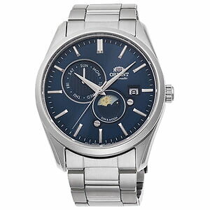 ORIENT CLASSIC RN-AK0303L Navy SUN & MOON Mechanical Men's Watch New in Box