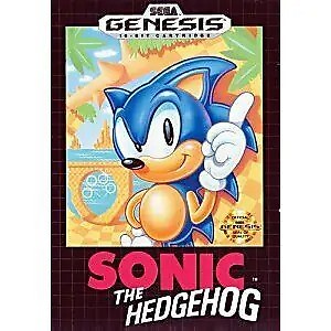 SEGA Genesis Sonic the Hedgehog Video Game [Box & Manual Only]