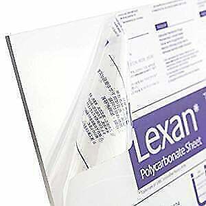 Polycarbonate Lexan General Purpose Sheet Clear 0.250” - 1/4" x 24" x 36"
