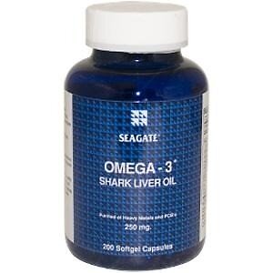 Seagate Vitamins Omega 3 Масло печени акулы, 200 капсул