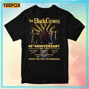The Black Crowes 40th Anniversary Signatures T-Shirt