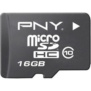 PNY MicroSDHC Tarjeta de memoria de teléfonos celulares