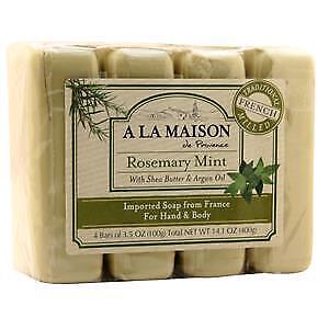 A La Maison Bar Soap Rosemary Mint - Value Pack 4 pack
