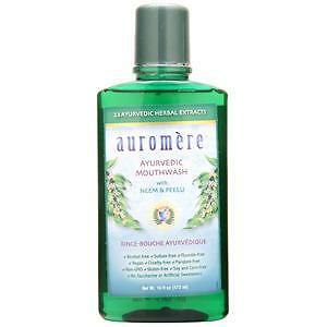 Auromere Ayurvedic Mouthwash with Neem & Peelu  16 fl.oz