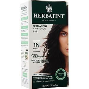 Herbatint Permanent Herbal Haircolour Gel Black 135 mL