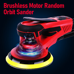 Electric Brushless Random Orbital Sander 6" 350W Variable Speed 5.0MM Orbit US