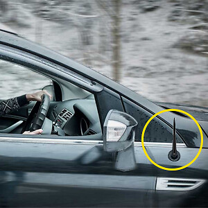 Modigt 5.3 inch 50CAL Black Bullet Antenna For NISSAN TITAN&TITAN XD 04-21+Screw