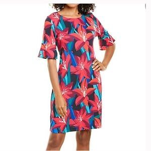 Женское платье Tommy Bahama с лепестками Perfect с коротким рукавом, Многоцветное, маленькое