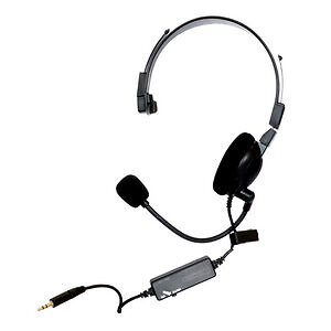 Two-Way Communication Headset Black Wired With Noice