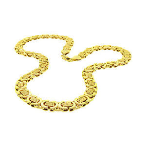 Men's Yellow Gold Plated Chains, Necklaces and Pendants