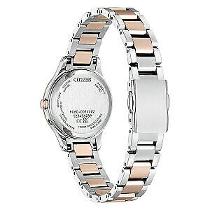 Pre-owned Citizen Xc Hikari Collection Es9496-64w Beige Titanium Women's Watch In Box
