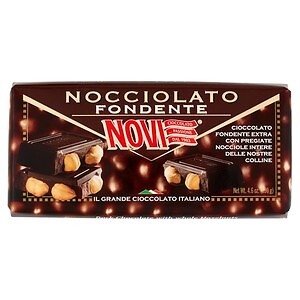 Novi Chocolate | Novi Dark Hazelnut | 4,5 Oz /130 Gr | Novi Italian Chocolate