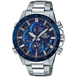 Pre-owned Casio Edifice Eqb-900db-2ajf Smartphone Link Solar Radio Men's Watch In Box